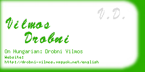 vilmos drobni business card